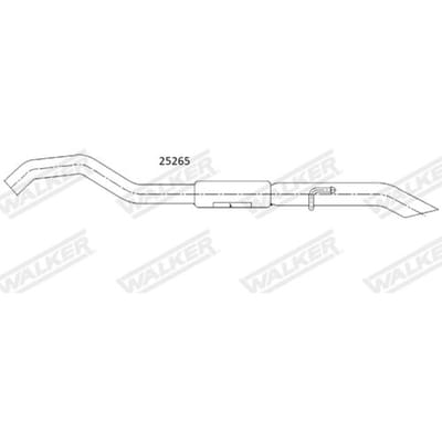 Geluiddemper achter WALKER 25265