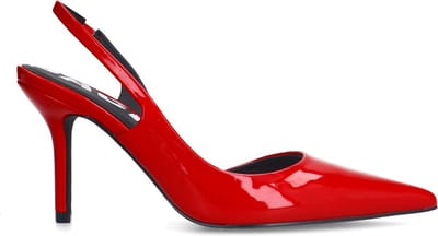 Sacha - Dames - Rode lak slingback pumps - Maat 36