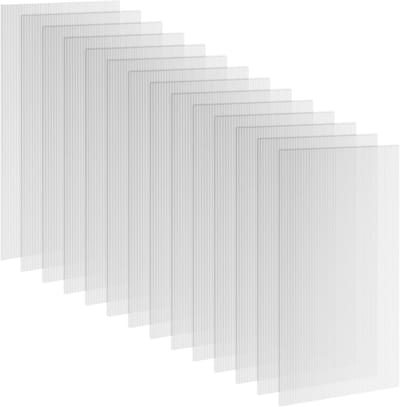 Transparante polycarbonaat honingraatpanelen 4 mm - 14 stuks, UV-bestendig en aanpasbaar
