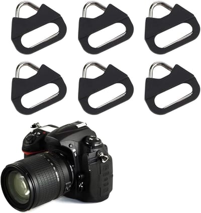 Camerariemen Set - Schouderriemen Haken - Veilig Camera Vervoer - Roestvrij Staal Ringen - 11mm Breed