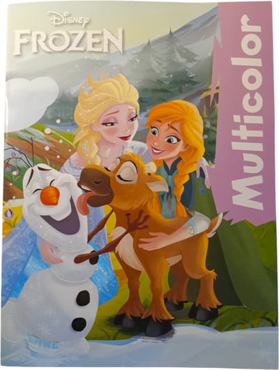 Disney Frozen Multicolor Kleurboek - Papier - Elsa, Anna, Olaf & Sven