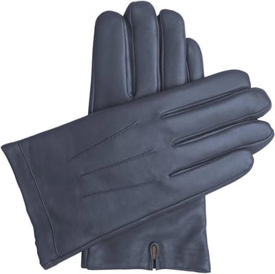 Leren Cashmere Gevoerde Handschoenen voor Heren