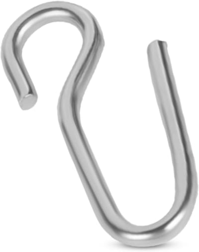 Metalen Gordijnhaken - Gordijn Accessoires - Gordijnen Ophangen - Roestvrij Staal - 200 stuks - Zilver