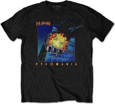 Def Leppard - Pyromania Heren T-shirt - S - Zwart
