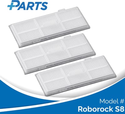 Roborock S8 Filters (3 Stuks, Plus.Parts® alternatief voor 8.02.0082)