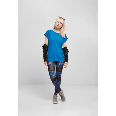 Urban Classics - Extended Shoulder Dames Tshirt - 3XL - Blauw