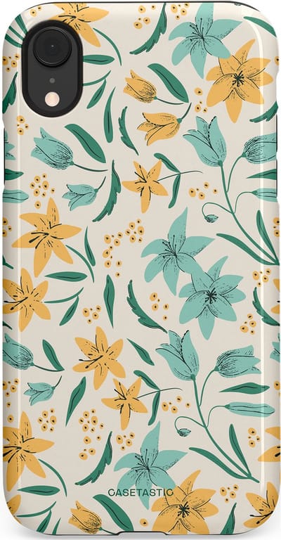 Casetastic Hoesje Geschikt voor Apple iPhone Xr - Stijlvolle Beschermende Duo-layer Case - Sereen in bloei