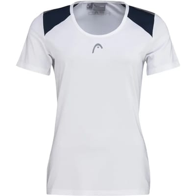 HEAD T-Shirt Club 22 Tech Dames Wit