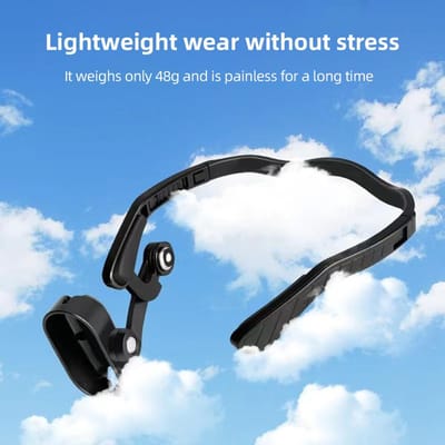 Support de Tête Magnétique pour Caméra de Sport Support POV Remplacement pour insta360 GO3 Accessoires POV noir