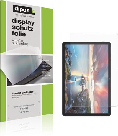 dipos – 2x Matte Beschermfolie geschikt voor DOOGEE Tab A9 Pro | Krasbestendige & antireflecterende Screenprotector Ultra-Thin