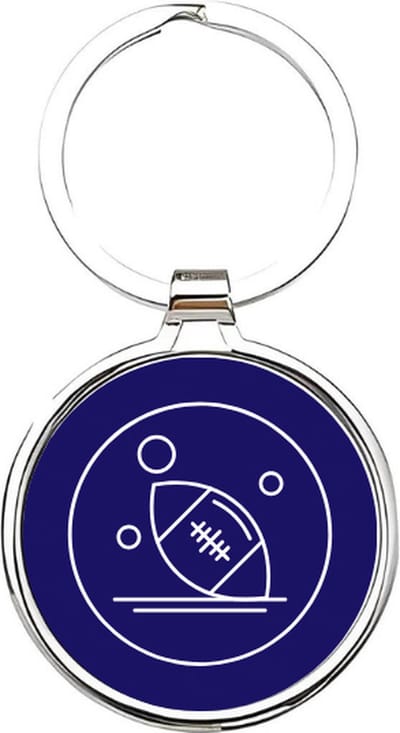 Akyol - Rugby Sleutelhanger - rugby - Rugbyers - Cadeau - Sport sleutelhanger - sport - football - Rugbyers - sleutelhanger voor Rugbyers - American football - sleutelhanger voor jongens - sleutelhanger van een rugbybal - 4 x 7,5 CM