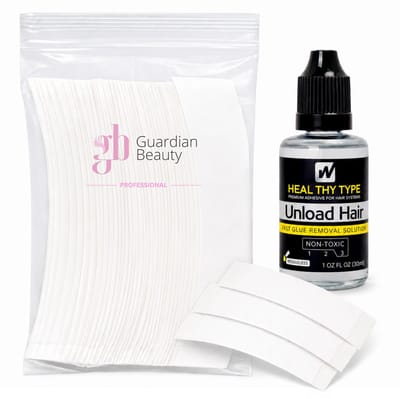 Guardian Beauty Ultra Hold Veter - Pruikentape - Ultra Hold Veter - Wit - 35 stuks + 5 stuks - Met Pruik Tape Verwijderaar - 30ml - Haar Extensions
