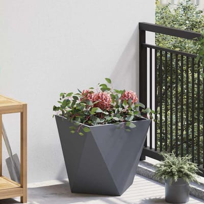 vidaXL Plantenbak Antraciet 40 x 40 x 40 cm Staal