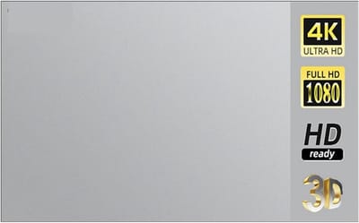 Opvouwbaar projectiescherm - Reflecterend scherm - Thuisbioscoop creëren - Anti-licht coating - 130 inch 16:9 - Metaalgrijs