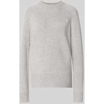 Loose fit pullover van puur kasjmier in tricotlook