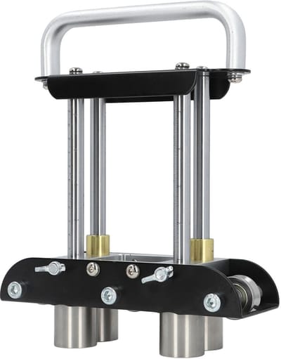 Dailygoods- Handplaatbuiger Lichtgewicht - Dakplaatbuiger 0-90° - Kraalrolbuiger - V-vormig Rolontwerp - Aluminiumlegering Handgreep - Geharde Rollen Snel Staal - Buiggereedschap