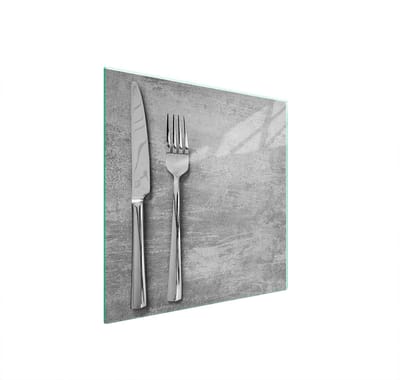 TMK ArtDeko Serie - Beschermplaat - 50x52 cm - Hittebestendig - Hartglas