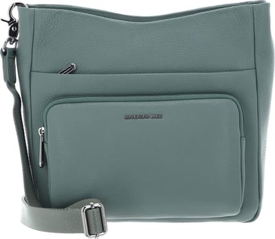 MANDARINA DUCK Leren Schoudertas Mellow Leather Crossover Bag Iceberg Green Mintgroen