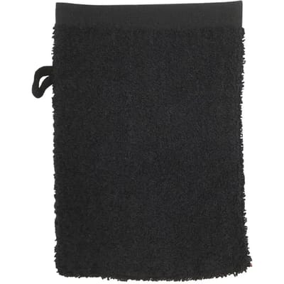 The One Towelling Washand - 16 x 21 cm - Washandje - 100% Katoen - Zwart