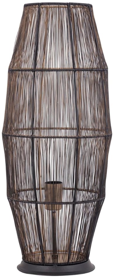 PTMD Meilo Lantaarn - 24 x 24 x 60 cm - Ijzer - Zwart