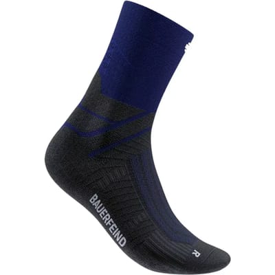 Bauerfeind Run Performance Mid Cut  Hardloopsokken Heren-donkerblauw