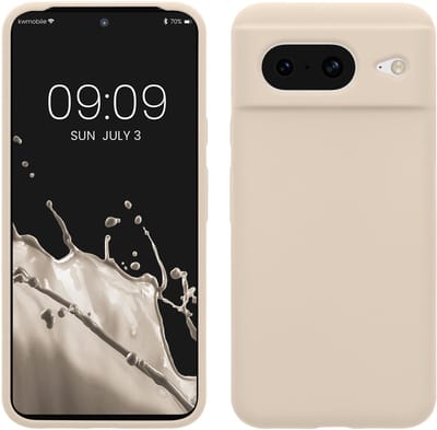 kwmobile telefoonhoesje geschikt voor Google Pixel 8 - Hoesje met siliconen coating - Smartphone case in crème