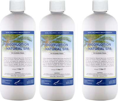 Bodylotion Natural Spa 1 Liter - set van 3 stuks