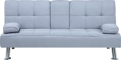 ROXEN - Slaapbank 3-zits - Lichtgrijs - Polyester