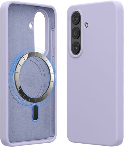 kwmobile telefoonhoesje geschikt voor Samsung Galaxy S26 - Hoesje met magneet compatibel met MagSafe - Smartphone case in lavendel