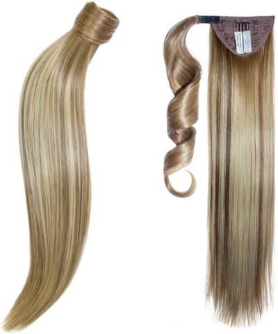 Balmain Catwalk Ponytail  - Straight - 55 cm - Memory®Hair - kleur NEW YORK 9G.10 - een mix van licht en donkerblonde tinten