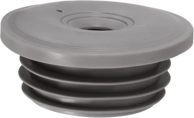 Wasmachine Afvoer Adapter - Afvoer Stopper PVC - Voorkomt Geuren - Flexibel Draadontwerp - 60-65 mm - Grijs