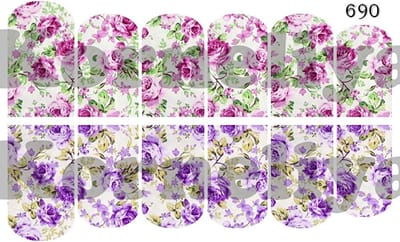 Korneliya water Decal Nail Wrap WD 690