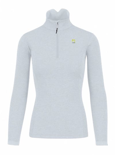 Karpos Pizzocco Fleece Met Halve Rits Wit,Grijs XS Vrouw