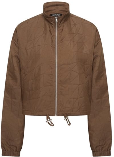 MI PIACE - Travel Jacket Woven Pattern MP2020038 Brown - Maat : L