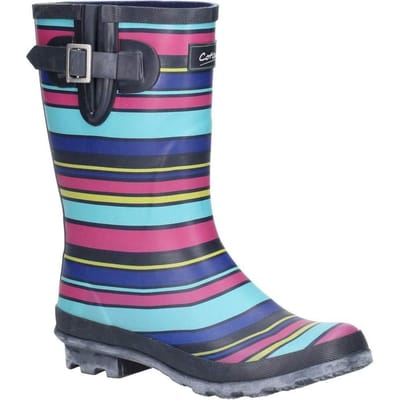Cotswold Vrouwen/dames Paxford Elasticated Mid Calf Wellington Boot (Veelkleurig/Stripe)