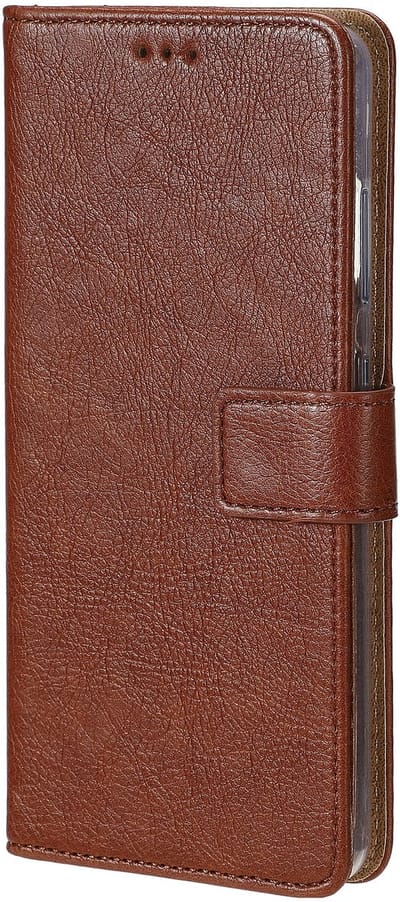 Rixus Bookcase For Apple iPhone 13 Mini Brown