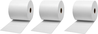 Label Tape Geschikt voor Zebra Labels 57 x 32 mm 800262-125 | Wit Permanent - 2100 Etiketten op Rol - 3 stuks - Geschikt voor: ZD410 ZD420D SLP-DX420G TD-4100N A300 DA402 GK420D ZT220 (T)LP 2742 Z4M Plus ZT200 (T)LP 3842 ZT230 (T)LP 2844 B-EV4D