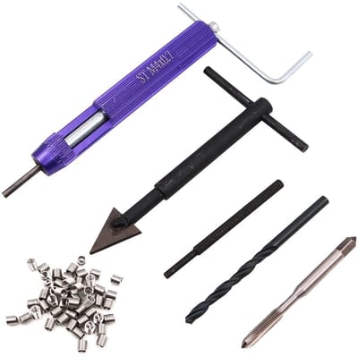 Dailygoody - Draad Reparatie Kit - 24 Stks Helicoil - Robuuste Tool - Geschikt voor Motorreparatie - Rvs Insert - Efficiënt en Duurzaam