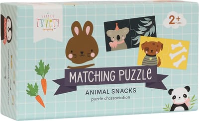 A Little Lovely Company - Combi puzzel: Dierensnacks - puzzel - kleuter