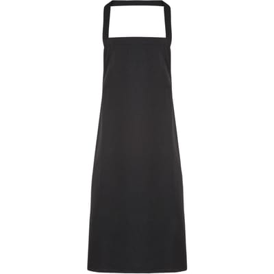 Premier Dames/Dames Slim Apron (geen Zak) / Werkkleding (Pakket van 2) (Zwart)