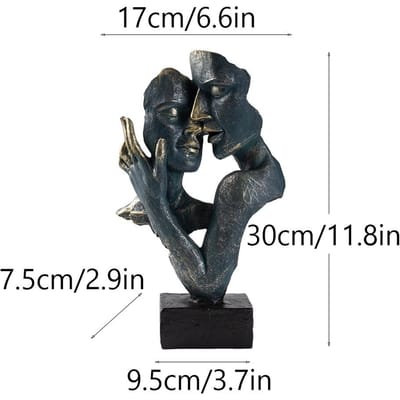 Premium Abstracte Kunst Koppel Figuur Beeld Masker Hars Ambacht Huisgebruik Decoratie Duurzaam Duurzaam Nuttig Nuttig