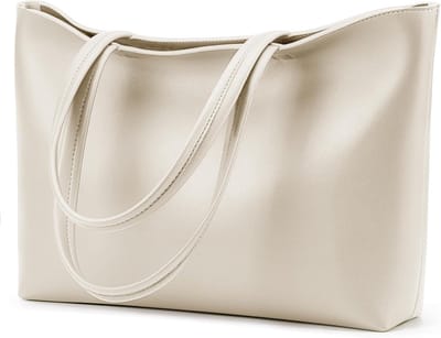 Grote Shopper Tas - Handtas Dames - Dagelijks Gebruik - Waterdichte Handgreep - 30 x 23 cm - Zwart