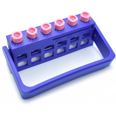1 pièce Boîte Porte-Fichiers Endo Dentaires Autoclavable Outil de Dentiste Instrument Stérilisable blue
