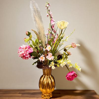 Seta Fiori - Kunstbloemen - veldboeket - roze tinten