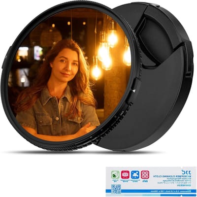 3-in-1 ND, CPL en Black Diffusion Mist Effect Filter 49mm - Variabele ND2-32, Polaroid Mist Soft Filter voor Creatieve Fotografie