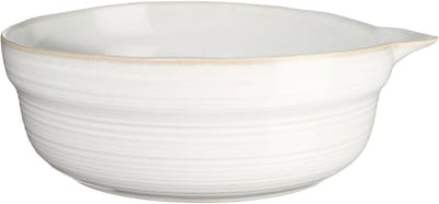 ASA Selection manuale schaal met schenktuit, schaal, slakom, serveerschaal, steengoed, Oat, 2,5 l, 41331294