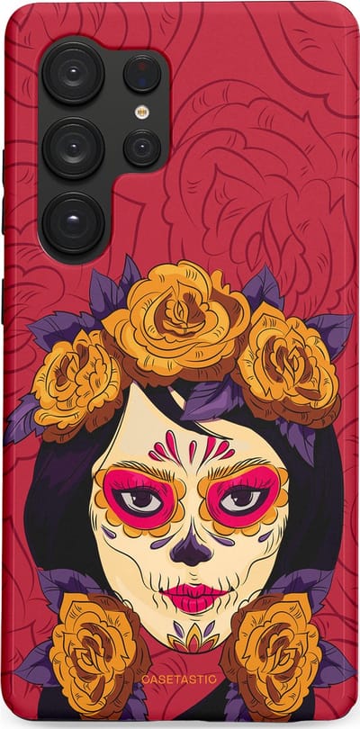 Casetastic Hoesje Geschikt voor Samsung S25 Ultra - Stijlvolle Beschermende Duo-layer Case - Middernachtmasker