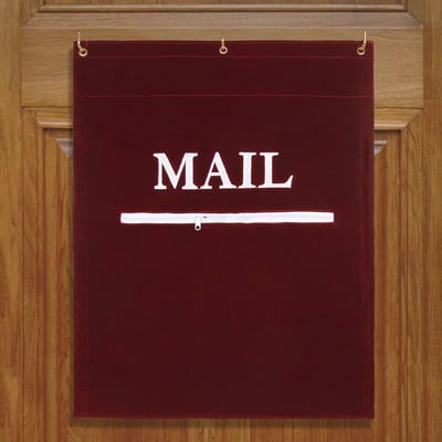 Efficiënte Post Organizer voor Deurbrievenbussen - Geleverd in Maroon