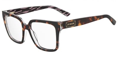 Moschino Love MOL648 Havana patttrn pink 54/17/140 WOMAN Brilmonturen