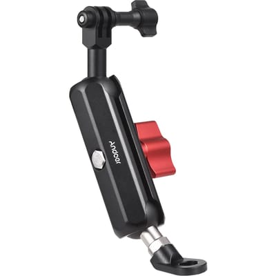 Andoer Camera Bevestigingen Klem Bevestiging Motorfiets Achteruitkijkspiegel Bevestiging Aluminiumlegering 10kg/22lbs Belasting rear-view mirror mount